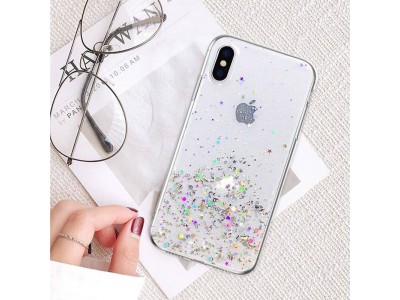 Glue Glitter Case  Ochrann kryt s farebnmi glitrami pre Apple iPhone 14 Pro (ra)